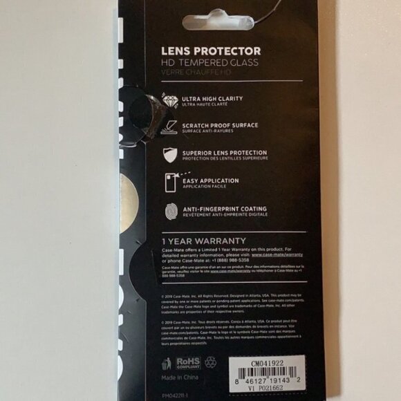Case Mate Lens Protector IPhone 11 Pro - Picture 7 of 10